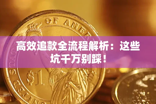 武汉高效追款全流程解析：这些坑千万别踩！