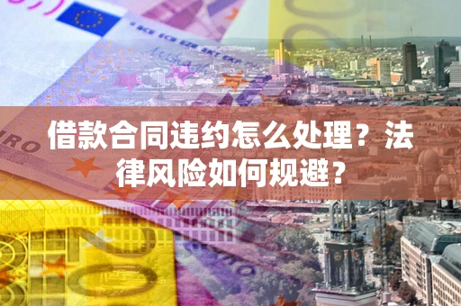 武汉借款合同违约怎么处理？法律风险如何规避？