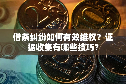 武汉借条纠纷如何有效维权？证据收集有哪些技巧？