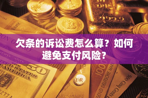 武汉欠条的诉讼费怎么算？如何避免支付风险？