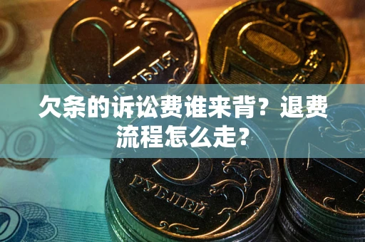 武汉欠条的诉讼费谁来背？退费流程怎么走？